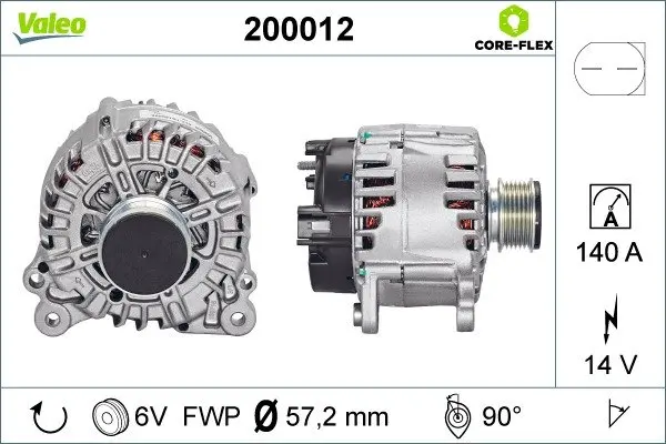 Автозапчастина Valeo 200012 (фото 1)
