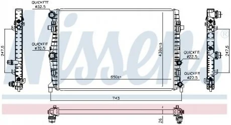 Автозапчастина NISSENS 606723