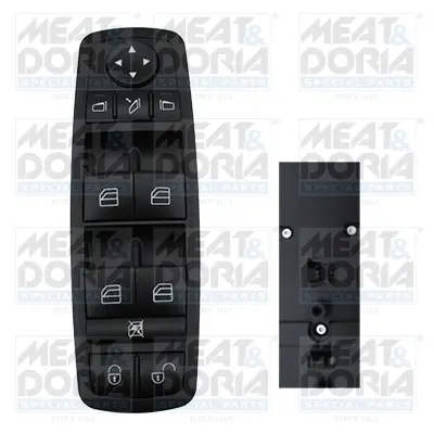 Кнопка піднімання вікна передн лів MERCEDES A (W169), B SPORTS TOURER (W245) 1.5-Electric 09.04-06.12 MEAT&DORIA 26073 (фото 1)
