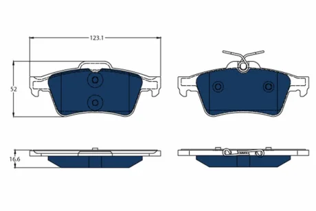 Автозапчастина TRW GDB1621BTE