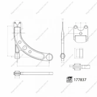 Рычаг подвески FEBI BILSTEIN 177837