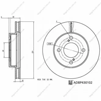 Автозапчастина BLUE PRINT ADBP430102