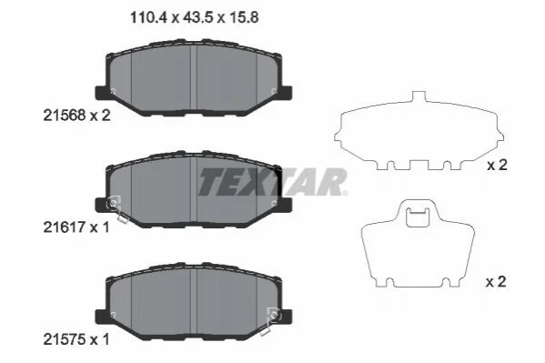 Автозапчастина TEXTAR 2156801 (фото 1)