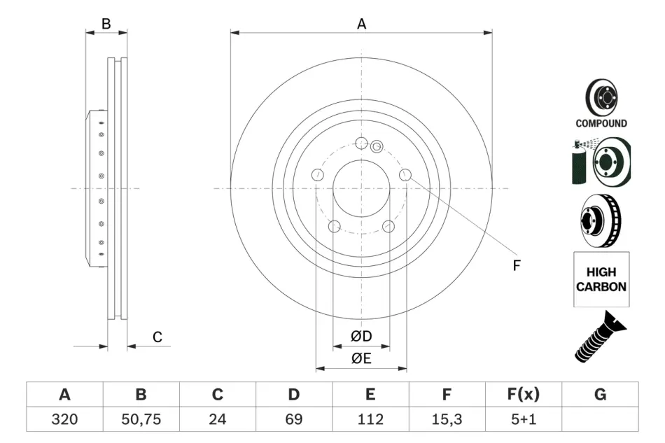 Автозапчастина BOSCH 0 986 479 G36 (фото 1)