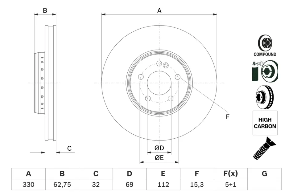 Автозапчастина BOSCH 0 986 479 G43 (фото 1)