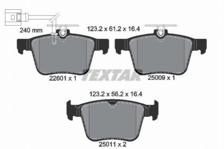 Автозапчастина TEXTAR 2260101