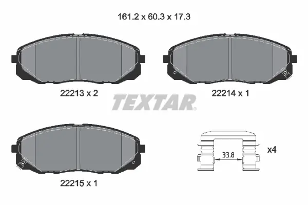 Автозапчастина TEXTAR 2221301 (фото 1)