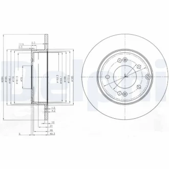 Тормозной диск Delphi BG4012