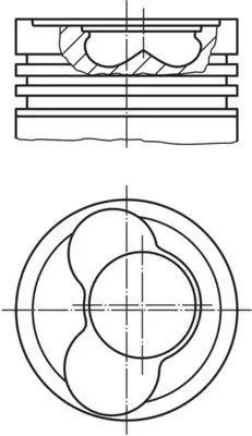 Поршень MAHLE / KNECHT 030 65 00 (фото 1)