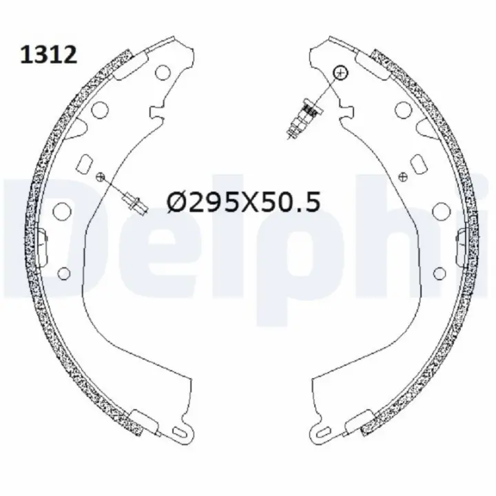 DELPHI TOYOTA гальмівні щоки 4 RUNNER III 2.7 4WD Delphi LS2187 (фото 1)