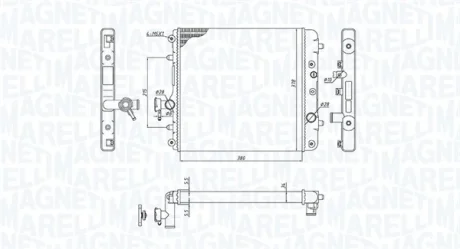 Радіатор OPEL AGILA 1.0-1.2 MAGNETI MARELLI 350213193100