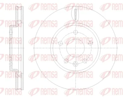OPEL диск гальм. передн. Astra K REMSA 61793.10