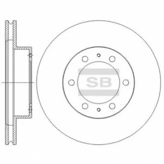 Гальмівний диск передній Hi-Q (SANGSIN) SD4030