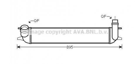 Інтеркулер RENAULT LAGUNA (2008) 2.0 DCI (вир-во AVA) AVA COOLING RTA4462