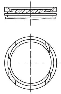 Поршень двигуна MAHLE / KNECHT 011 PI 00112 002 (фото 1)