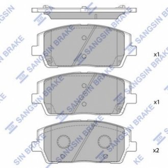 Колодки тормозные передние Hi-Q (SANGSIN) SP4327