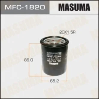 Фильтр масляный Honda Accord (03-12; 17-), Civic (02-10), CR-V (03-), Fit (04-), Pilot (09-15) Masuma MFC1820