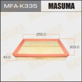 Фильтр воздушный A0244 KIA/ MAGENTIS/ V2000 V2700 05- Masuma MFAK335 (фото 1)
