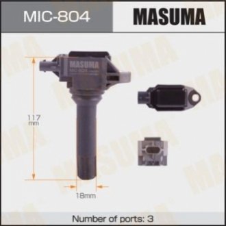 Катушка зажигания Subaru Forester, Legacy 2.0, 2.5 (12-) Masuma MIC804 (фото 1)