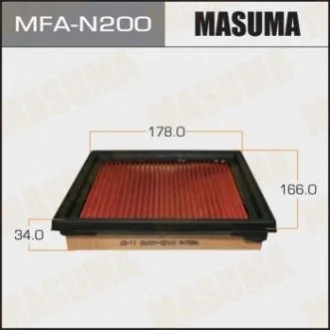 Фильтр воздушный NISSAN/ SKYLINE/ V36 06- с пропиткой маслом Masuma MFAN200