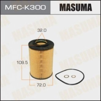 Фильтр масляный OE9304 Masuma MFCK300 (фото 1)