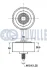 TOYOTA Ролик натяжн. Hiace, Land Cruiser Prado 2.5-3.0 D-4D 01- RUVILLE 542637 (фото 2)