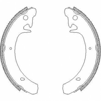 Гальмівні колодки задн. Kalina/Priora/Samara/Slavuta (76-18) WOKING Z4129.00
