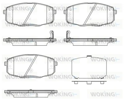 Гальмівні колодки перед. Hyundia i30/KIA C\'eed 02- WOKING P11383.12