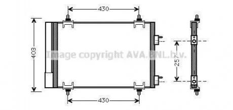 Радиатор кондиционера AVA AVA COOLING CNA5230D