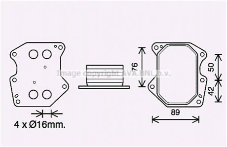 Радиатор масляный AVA COOLING PE3400 (фото 1)