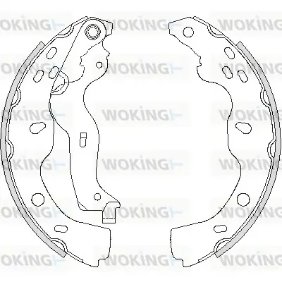 Колодки гальмівні бараб. задн. (вир-во Remsa) Suzuki SX4 06-14,Fiat Sedici 06-14 (Z4227.00) WOKING Z422700 (фото 1)