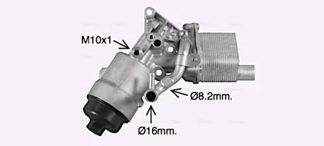Радіатор масляний CHEVROLET/ OPEL в зборі (вир-во AVA) AVA COOLING OL3702H