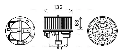 AVA VOLVO Вентилятор салона S80 II, V70 III, XC60, XC70 II 06- AVA COOLING VO8178 (фото 1)