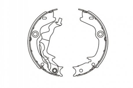 PARTS HYUNDAI Тормозные щеки Accent -10, KIA Rio 05- KAVO KBS-3416