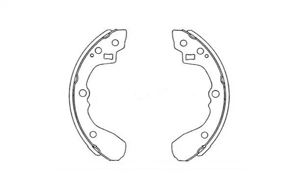 PARTS MAZDA Щеки тормозные 626 1.6 83-12 /87 200X26 KAVO KBS-4407 (фото 1)
