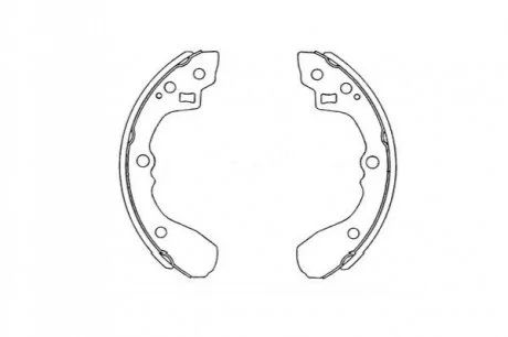 PARTS MAZDA Щеки тормозные 626 1.6 83-12 /87 200X26 KAVO KBS-4407