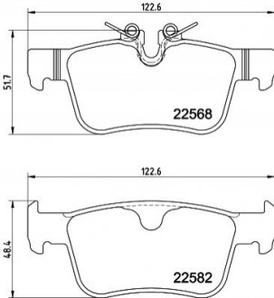VOLVO колодки гальм. задні S60/S90/V60V90 16- HELLA 8DB 355 025-971