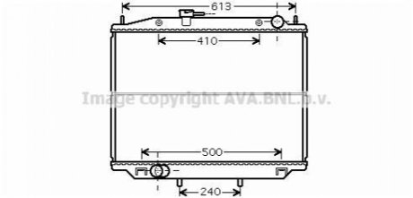 AVA NISSAN Радіатор охолодження TERRANO 3.0 DI 02- AVA COOLING DN2265