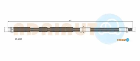 Шланг тормозной перед. BMW 1 F20 ADRIAUTO 05.1255