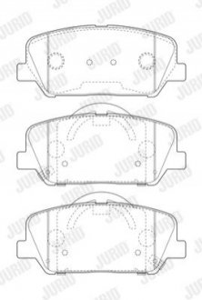 Колодки гальмівні дискові Jurid 573407J (фото 1)