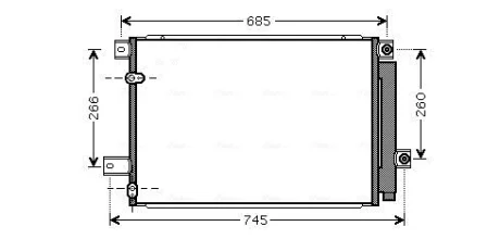 Радіатор кодиціонера AVA COOLING TOA5409D