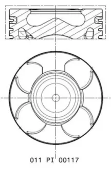 Поршень двигуна MAHLE / KNECHT 011 PI 00117 000
