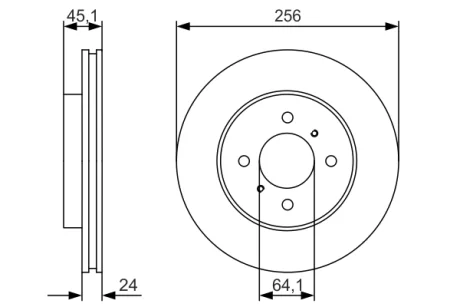 Диск тормозной BOSCH 0986479R51