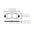 Колодки гальм CITROEN C3, C4, DS3 Peugeot 206, 207 передн. OLD CKPU-6 (вир-во) CTR GK0863 (фото 1)