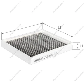 Фільтр салону вугільний KIA OPTIMA IV 15- (вир-во ALPHA FILTER) Alpha AF5259A