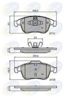 - Гальмівні колодки до дисків Comline CBP02001