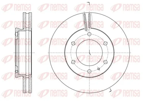 FORD диск гальмівний передн.Ranger 11- REMSA 62526.10