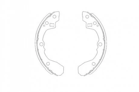 PARTS KIA щоки гальмівні задн. Rio 00- KAVO KBS-4403