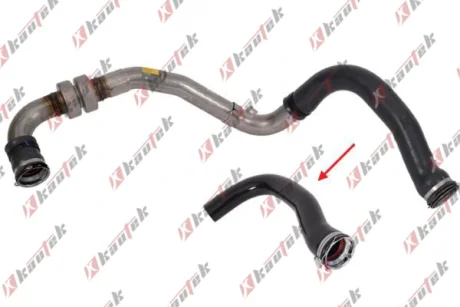 RENAULT патрубок інтеркулера Laguna 1.5dCI 07- Kautek RE-TH055 (фото 1)
