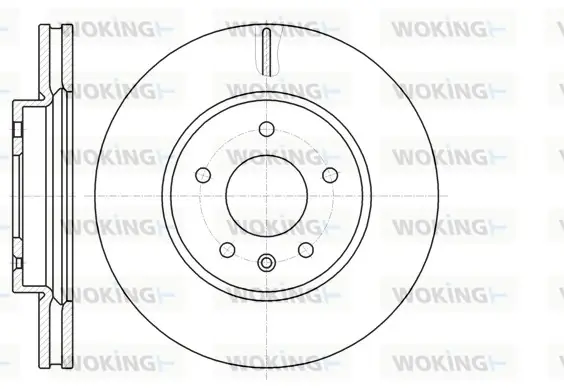 Диск гальмівний передній (кратно 2) (вир-во Remsa) Chevrolet Captiva, Opel Antara WOKING D61183.10 (фото 1)